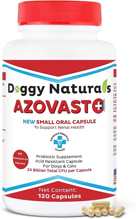Azovast Plus Kidney Health Supplement for Dogs & Cats, 120капсул AMZN-0001