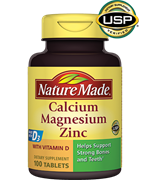 {{photo.Alt || photo.Description || 'Кальций + Магний + Цинк - Инструкция, 100 таблеток'}}